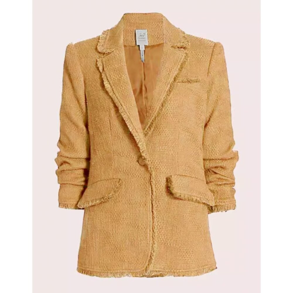 Cinq à Sept Camel Textured Blazer - Picture 4 of 12